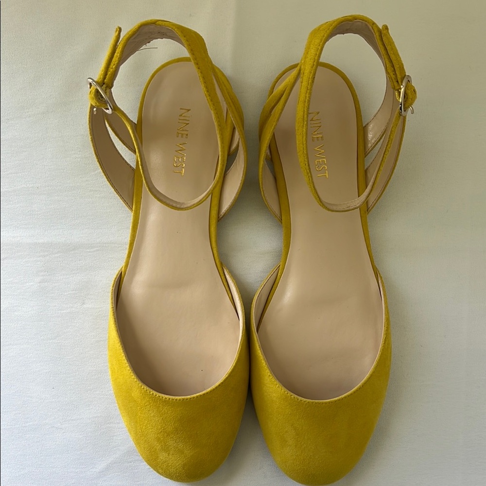Nine West Mustard Yellow Sandals